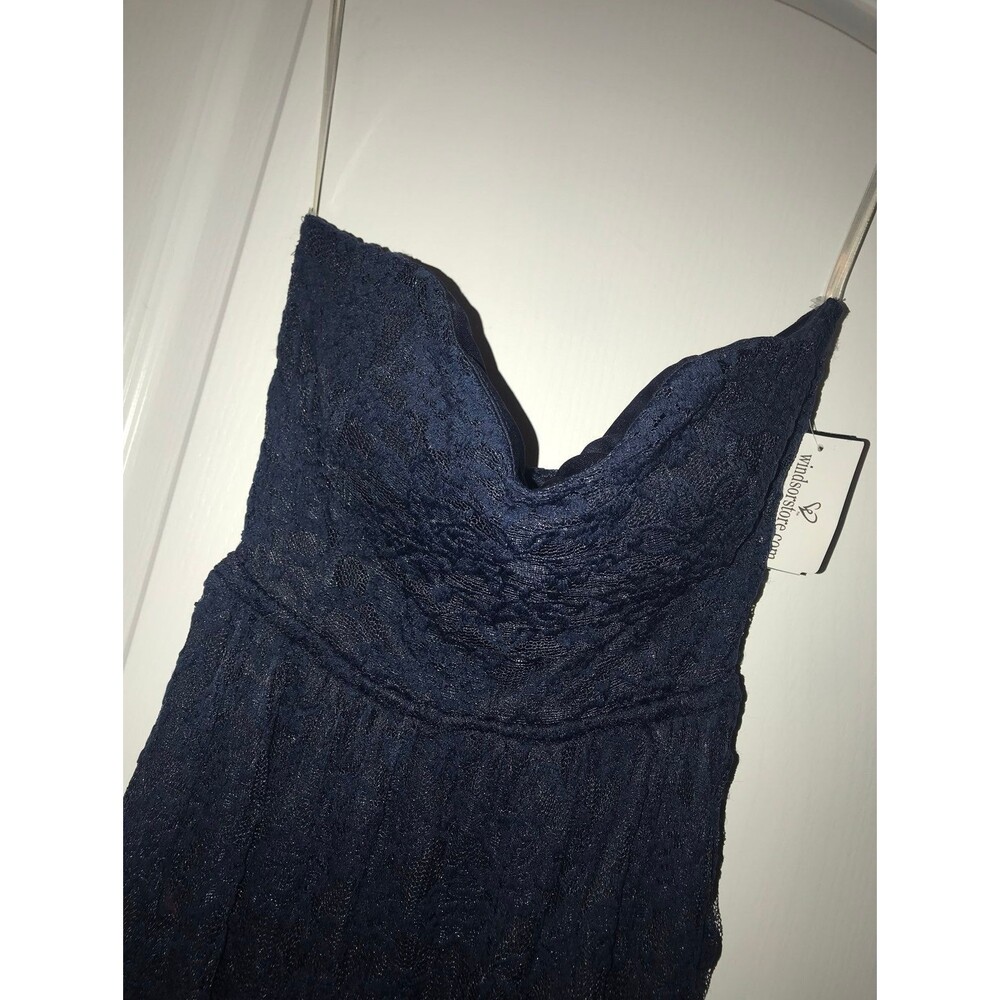 Windsor dress size small Navy blue lace new with Tags